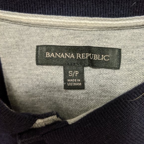 Banana Republic polo shirt size small navy blue - Picture 4 of 8
